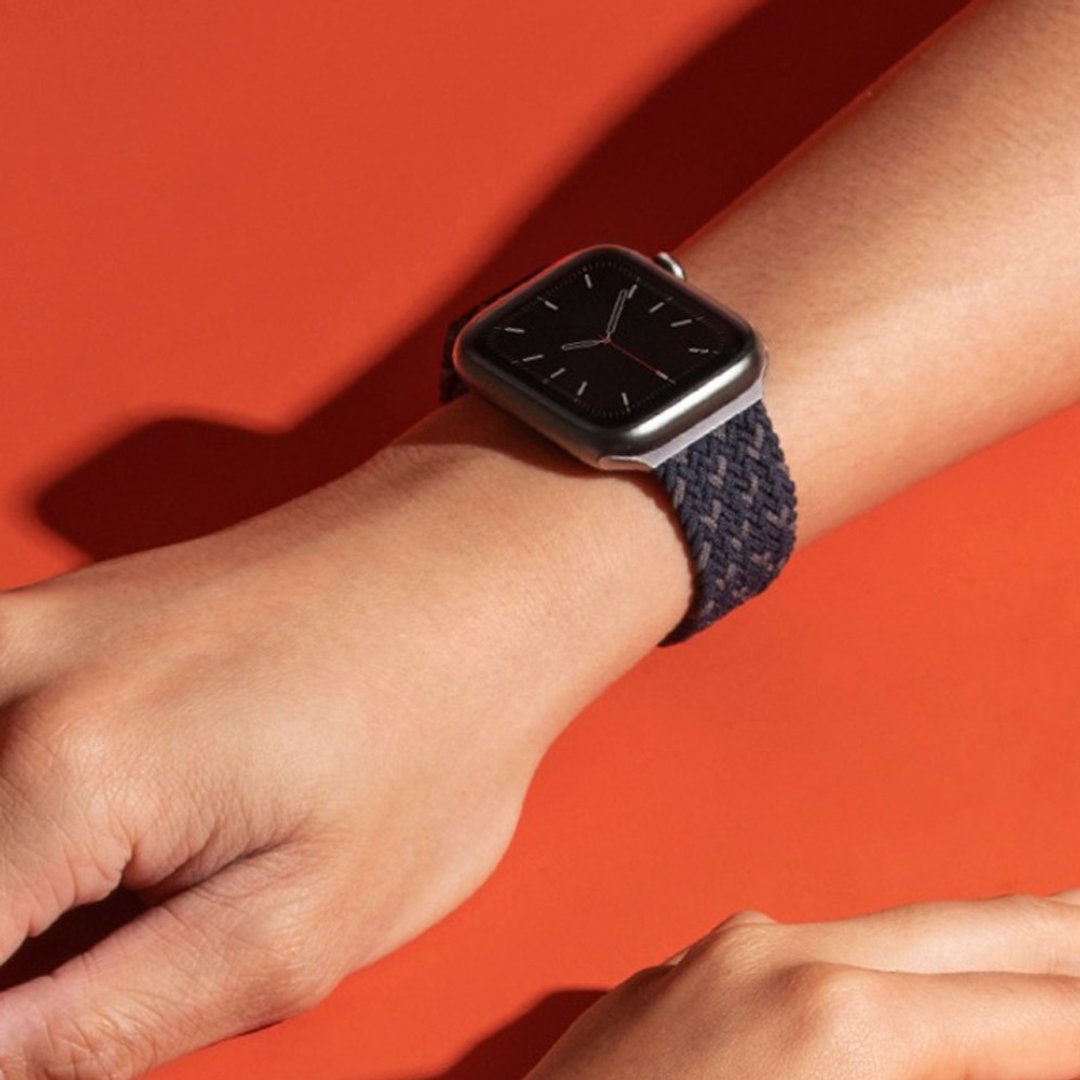 Apple Watch 42/44/45mm Aspen DE泼水编织表带-海蓝 - 表带 - 尼龙 蓝色