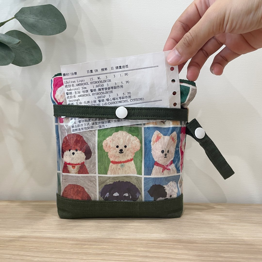 托药袋・狗狗图鉴款 - 其他 - 棉 绿色