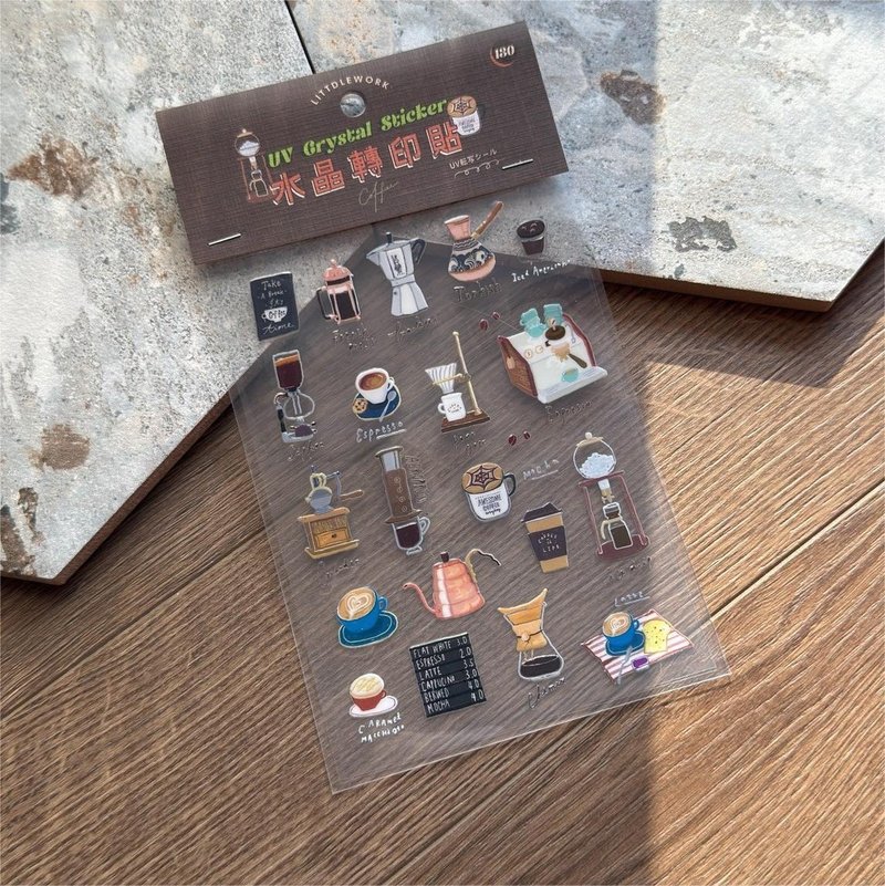 水晶转印贴 | 咖啡小物 | Littdlework - 贴纸 - 其他材质 多色