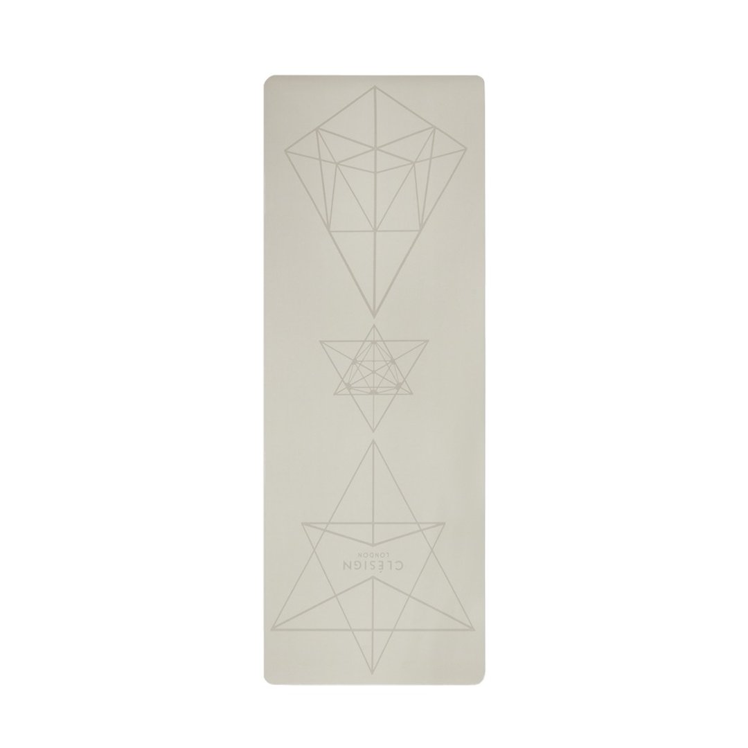 【Clesign】COCO Aurora Yoga Mat 瑜珈垫 4.5mm - Mocha Cream - 瑜珈垫 - 其他材质 卡其色