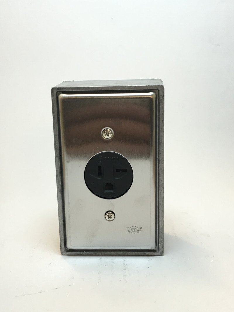 Edison-industry 复古 工业风 LOFT 工业插座  冷气专用黑插座 - 灯具/灯饰 - 其他金属 银色