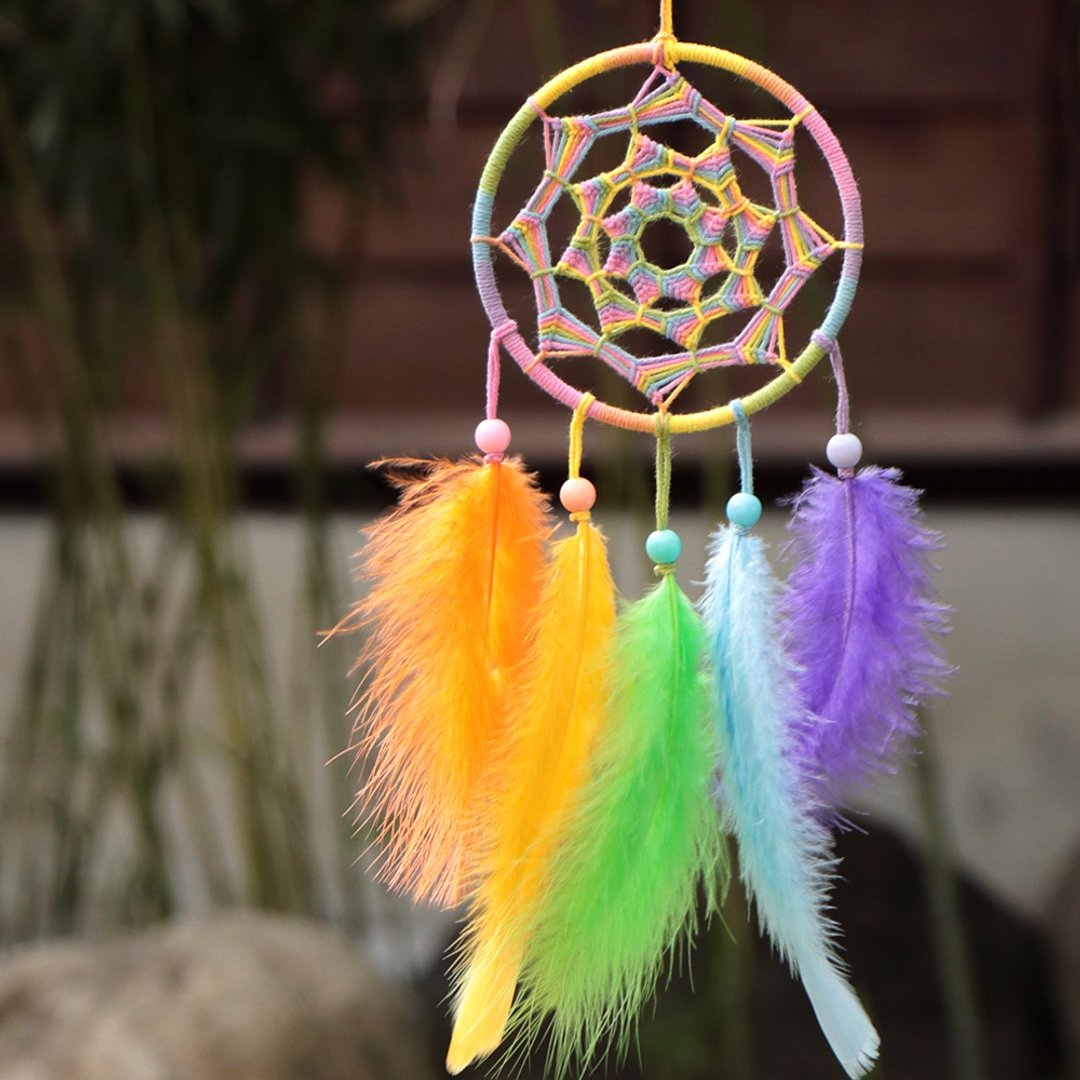 【限量】看见彩虹 Rainbow 丨生日送礼 手工编织 捕梦网丨挂饰 - 摆饰 - 其他材质 多色