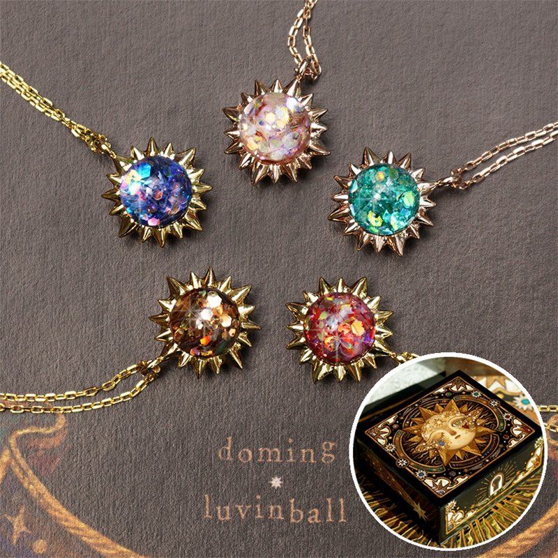 domingXluvinball Mind Reading Star Snowball Necklace SET - 项链 - 玻璃 