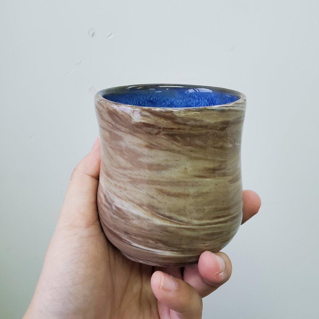 绞胎(练上手)陶艺日式茶杯 2 - 咖啡杯/马克杯 - 陶 