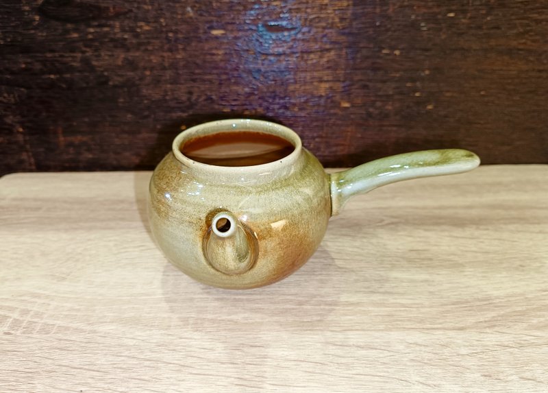 柴烧无釉侧把茶海-公道杯-莺歌陶艺家李玟睿 - 咖啡壶/周边 - 陶 