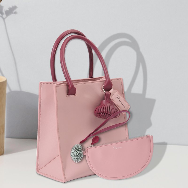 Goods Lucky Bag Prime cross body + Pie clutch - 手提包/手提袋 - 人造皮革 粉红色