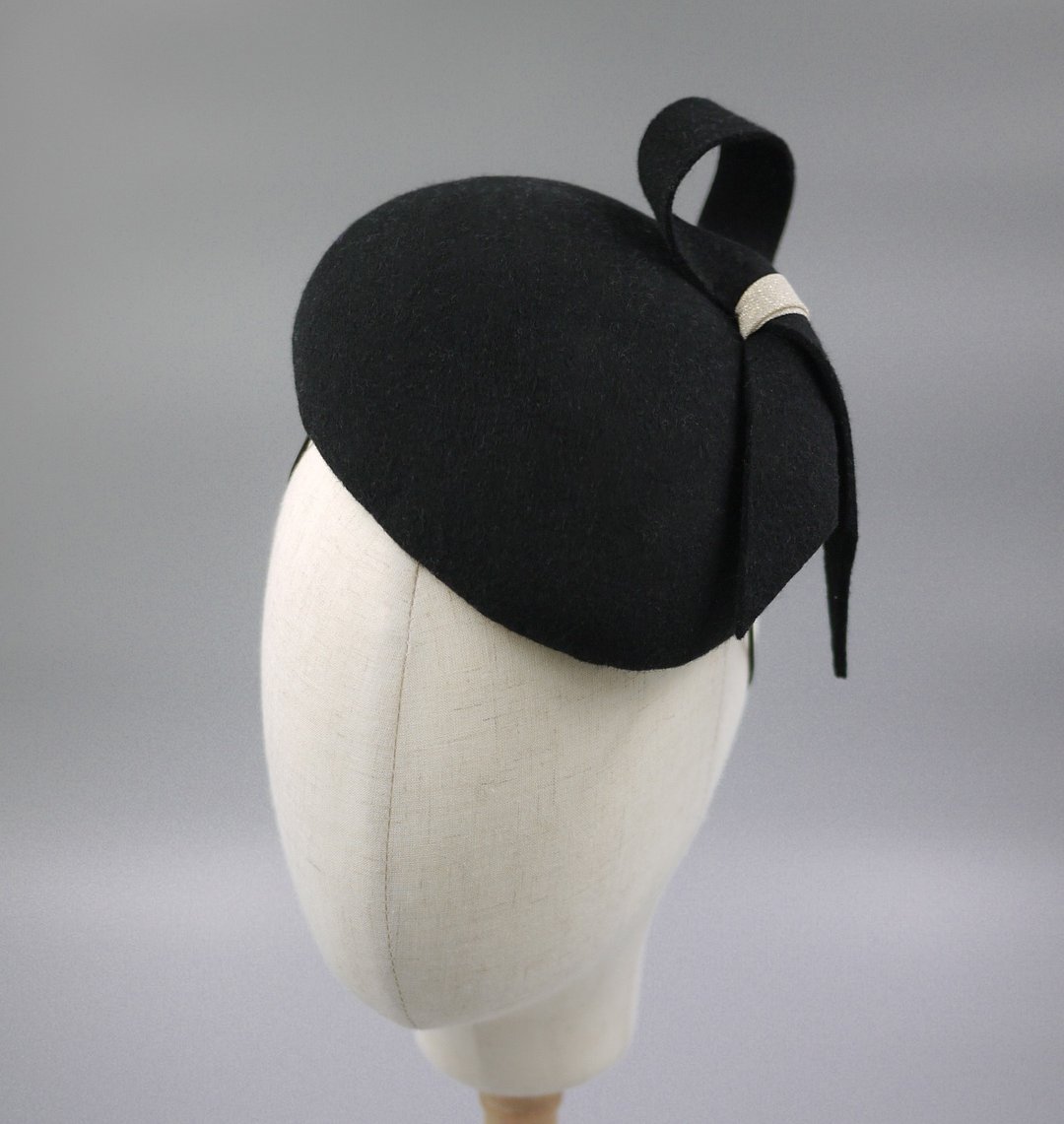 贝蕾帽子 手工制羊毛绒英伦风礼帽 头饰 wool beret - 帽子 - 羊毛 多色