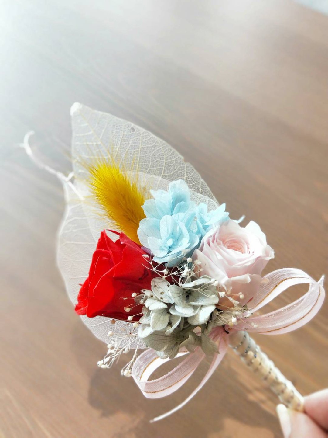 【花想容】玫瑰永生胸花 - 胸花/手腕花 - 植物．花 红色