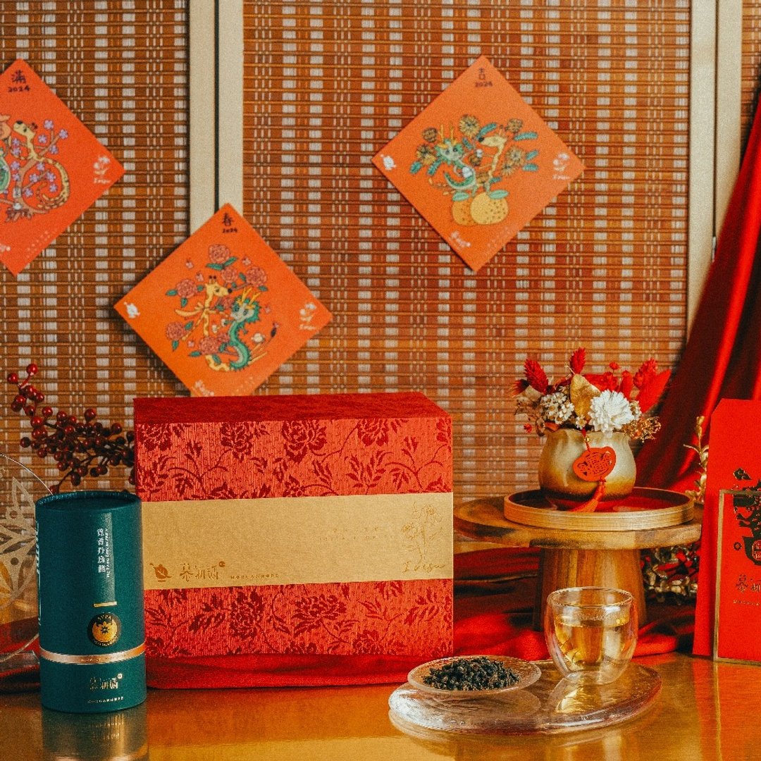龙年报喜花开富贵茶花礼盒 - 茶 - 其他材质 红色