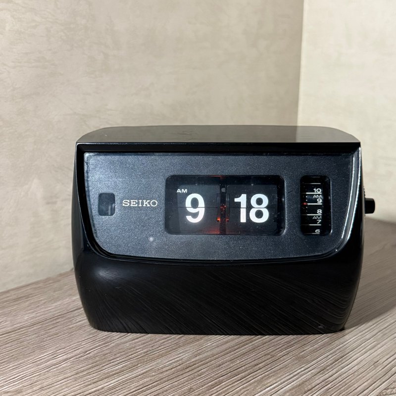 SEIKO - 504纯黑 翻页钟 - 时钟/闹钟 - 其他材质 黑色