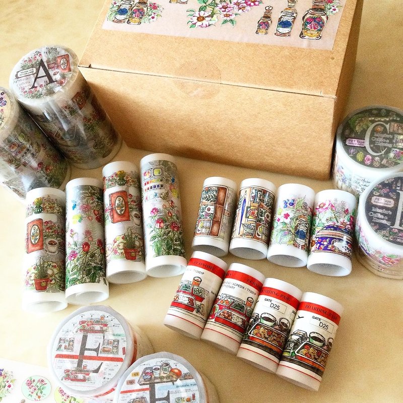 分装胶带 A+B  C+D  E+F 各2单位 - 纸胶带 - 塑料 