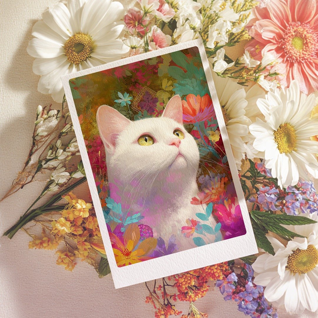 花园小猫王  猫咪磁吸小画 - 海报/装饰画/版画 - 其他材质 