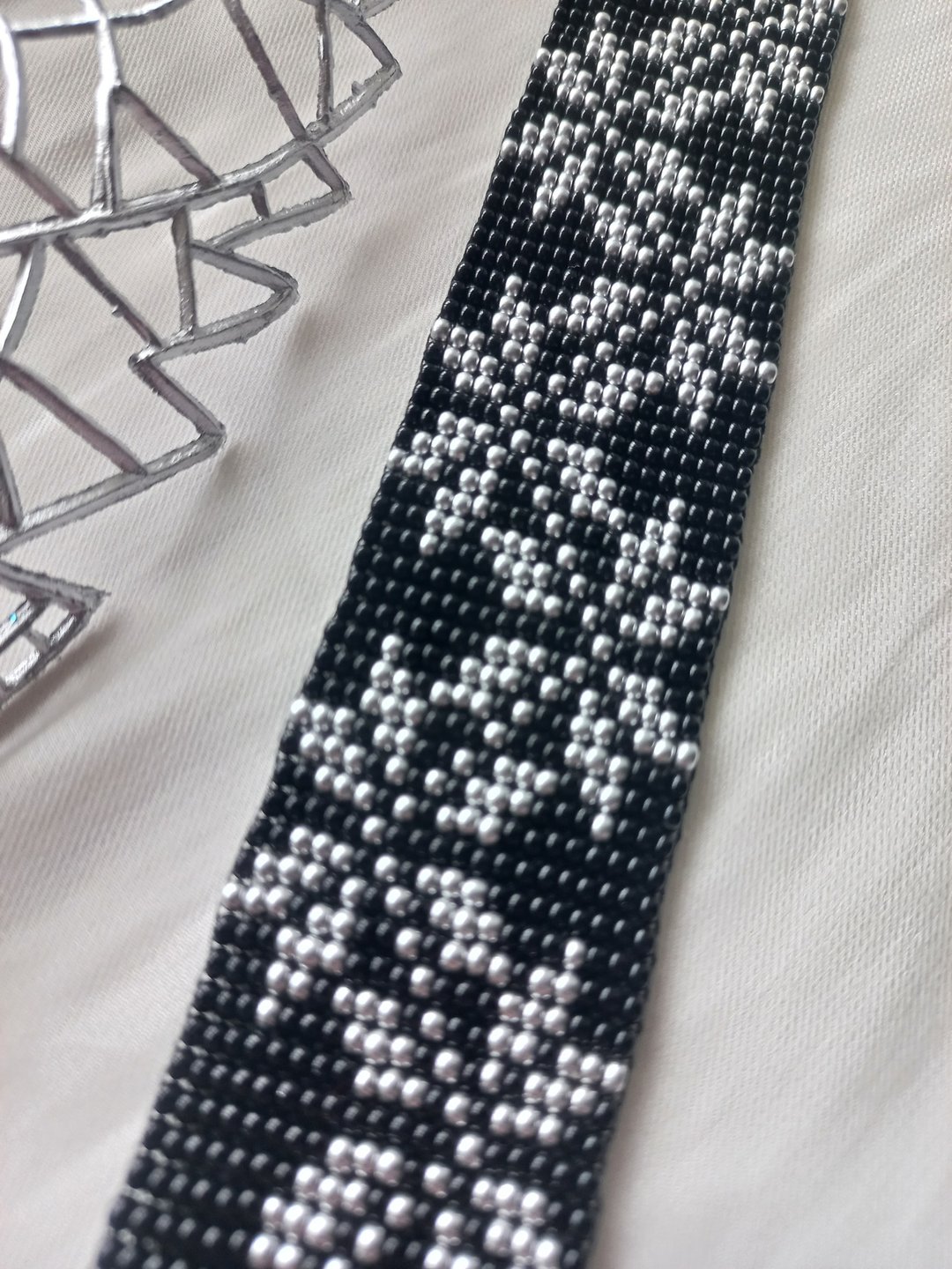 Bracelet beads silver flowers handmade jewelry - 手链/手环 - 琉璃 多色