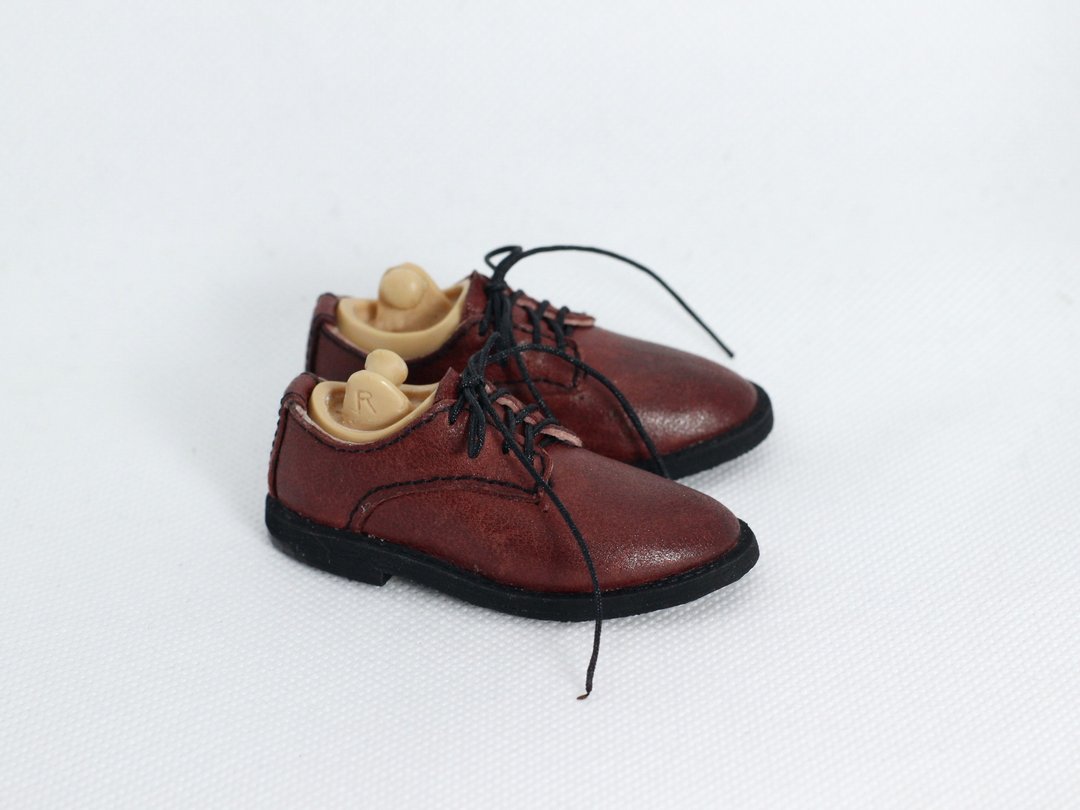 Derby shoes for MSD BJD - 其他 - 真皮 咖啡色