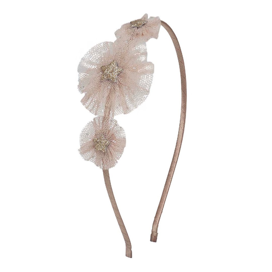 英国Mimi & Lula_AW25_梦幻王国_蕾丝花朵发圈 - 婴儿饰品 - 聚酯纤维 