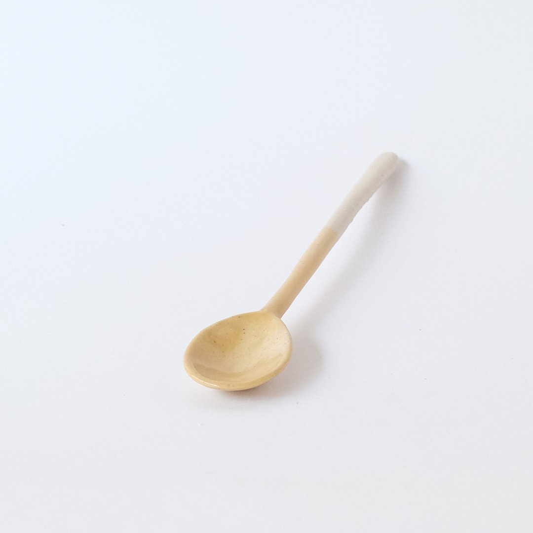 黄小池 / 小长汤匙 - 餐刀/叉/匙组合 - 瓷 黄色