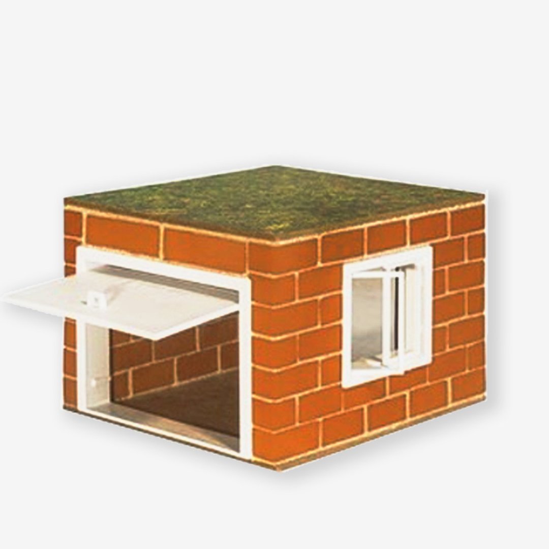 【德国teifoc】DIY益智砖块建筑玩具 小仓库 - TEI4060 - 零件/散装材料/工具 - 其他材质 红色