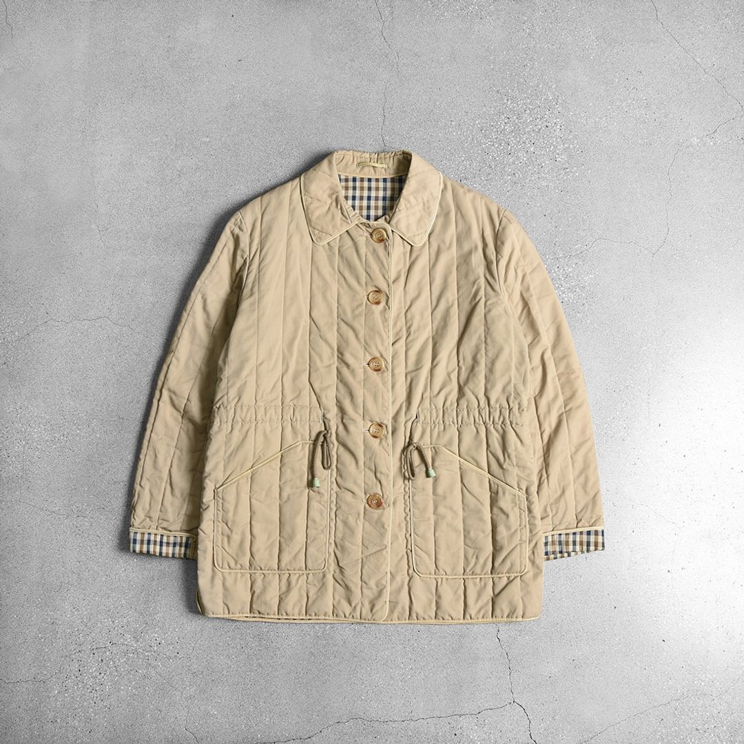 Aquascutum 衍缝外套 / Vintage 古着 - 男装外套 - 其他材质 卡其色