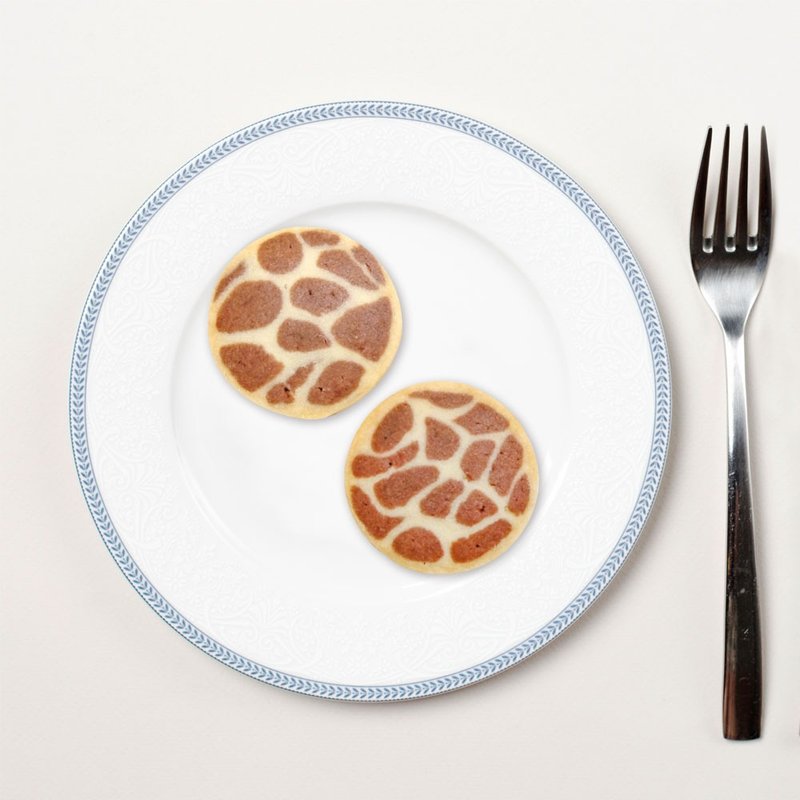 疗愈系动物园造型饼干-长颈鹿造型(一份六片) - 手工饼干 - 新鲜食材 咖啡色