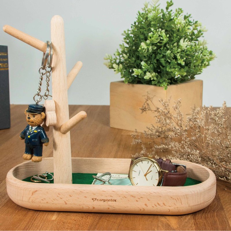 【热门】大树置物盆礼物  礼品 - 收纳用品 - 木头 咖啡色