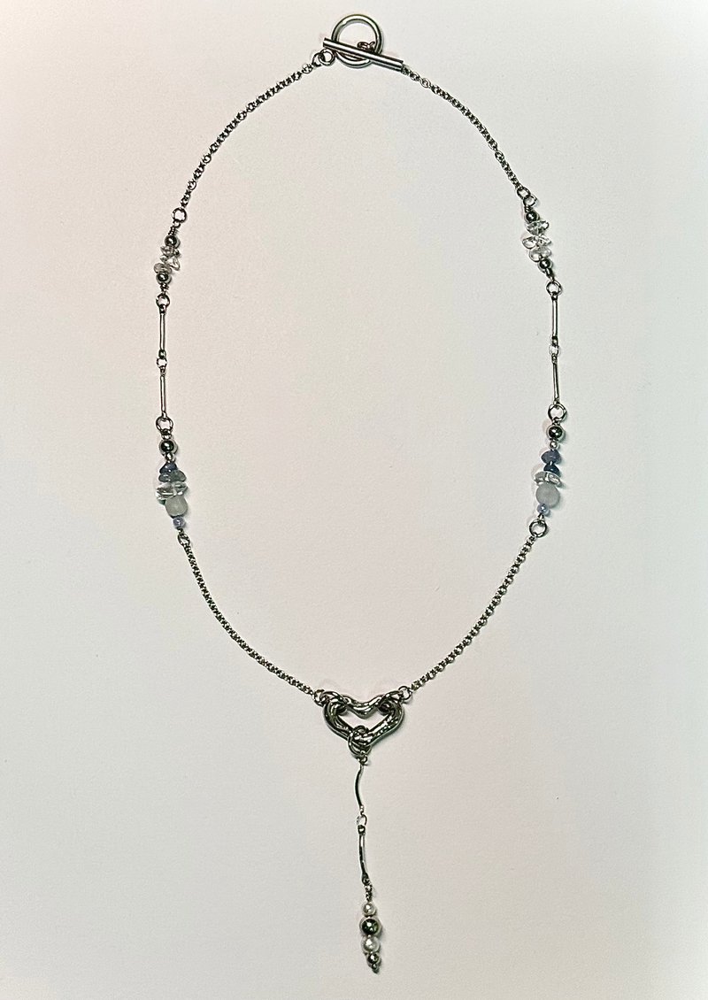 项链 - 心坠链 - 项链 - 不锈钢 银色