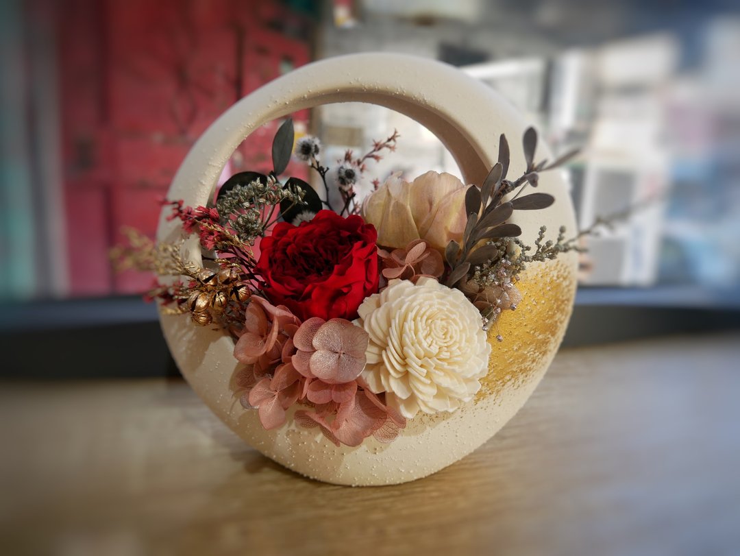 1/2・1/13・1/16・1/18・1/20  Miss。花谜 新春提篮桌花 - 植栽 - 植物．花 