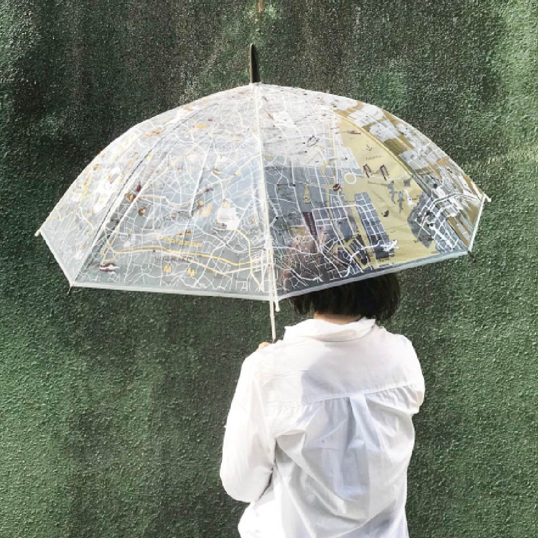 Evereon可替换式环保轻量伞-东京散策 EV819-2(BROWN) - 雨伞/雨衣 - 环保材料 咖啡色