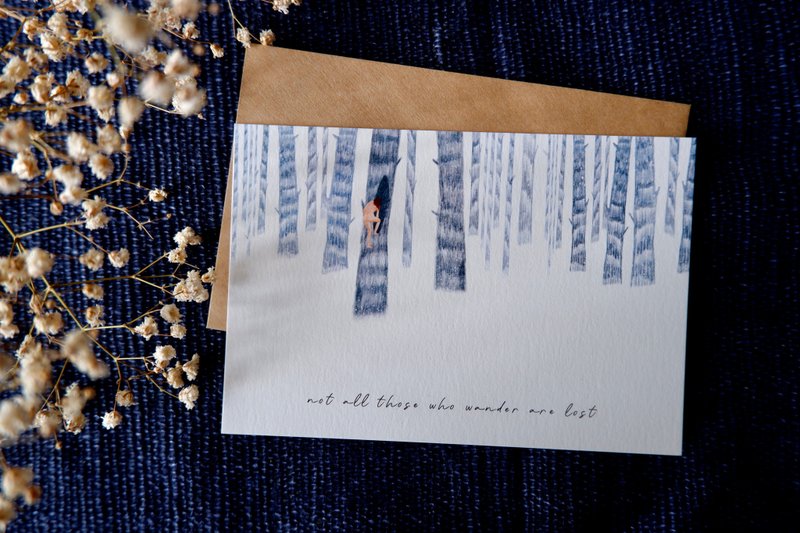 【请让我躲一躲】原创手绘明信片 - 卡片/明信片 - 纸 