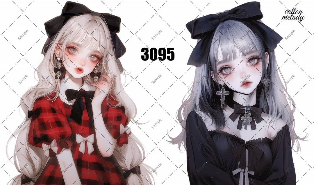 original sticker o.3095 人物贴纸 原创贴纸 cotton melody - 贴纸 - 纸 