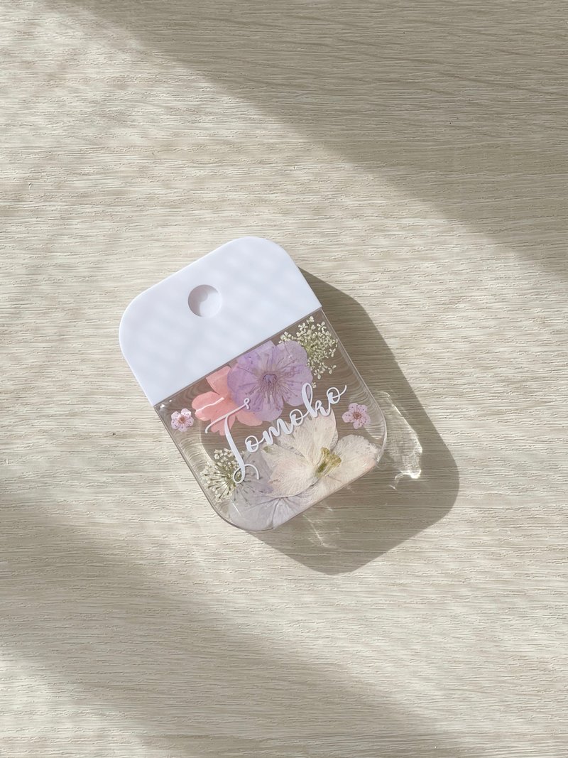 【DIY押花喷雾瓶－粉紫款】自订名字 定制化 消毒瓶 防疫用品 - 收纳用品 - 塑料 
