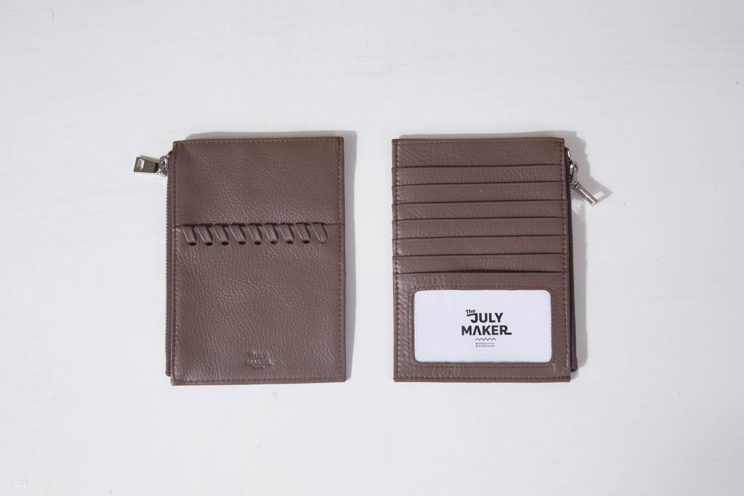 Lilly Wallet in Brown Oak  - 皮夹/钱包 - 真皮 