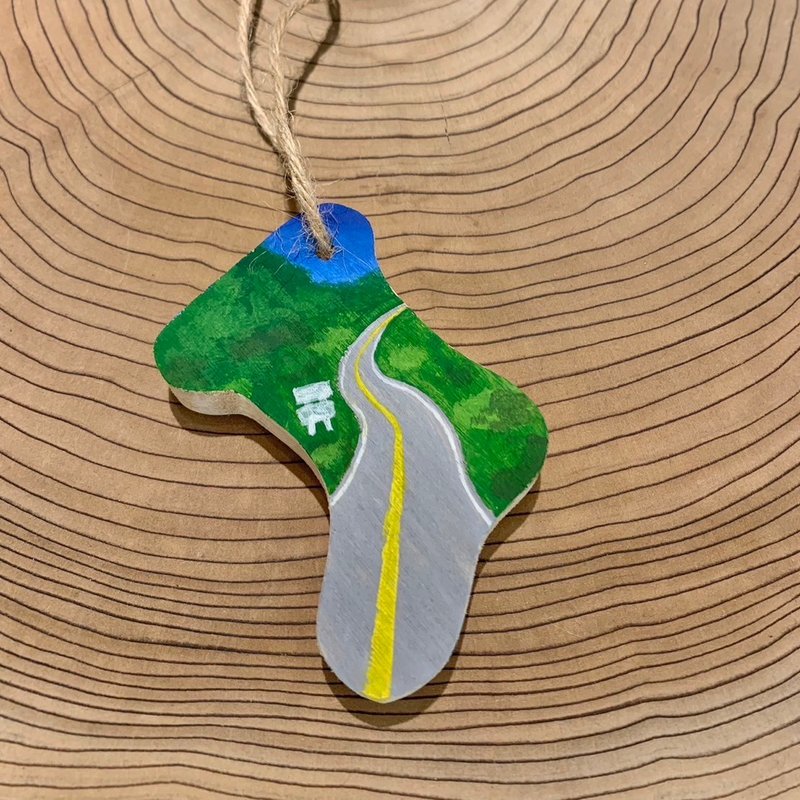 圣诞吊饰彩绘材料包 - 圣诞袜 - 插画/绘画/写字 - 木头 咖啡色