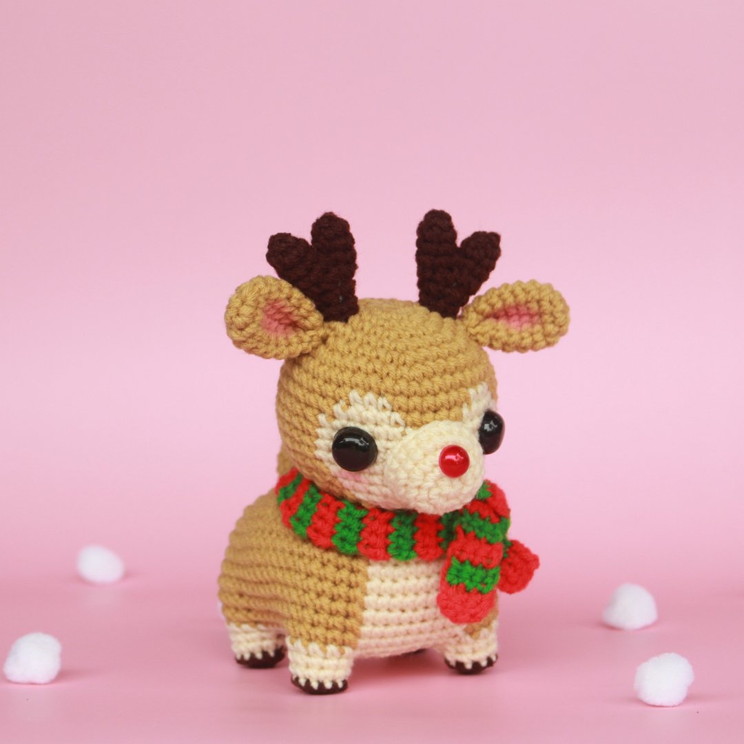 Digital Download - PDF Amigurumi Crochet Pattern - Big Reindeer Christmas - 手工艺教程/工具书 - 其他材质 