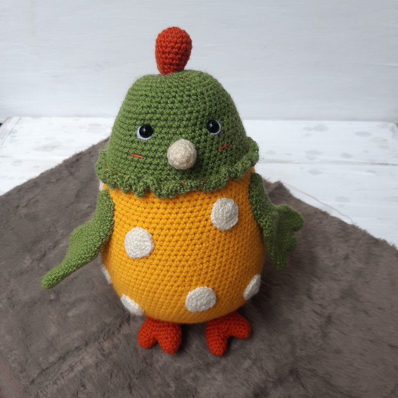 手工钩针搞笑鸡复活节鸡毛绒玩具动物毛绒玩具复活节 - 玩具/玩偶 - 压克力 多色