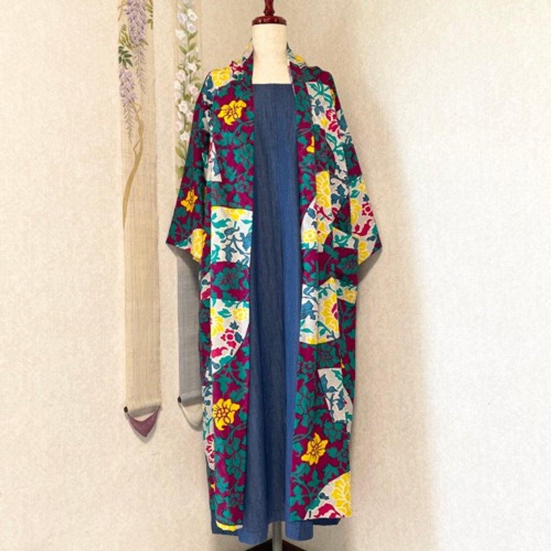 Pinkoi 代购 - 和服制成的长袍萤火虫狩猎和服重制版 - 女装休闲/机能外套 - 其他材质 