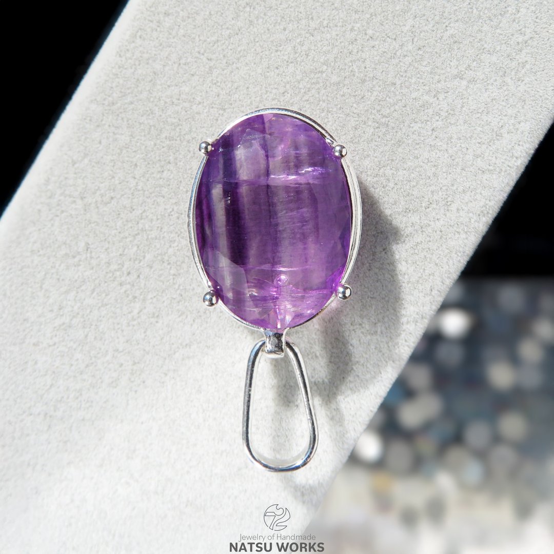 紫水晶胸针 / Amethyst Silver Brooch - 胸针 - 宝石 紫色