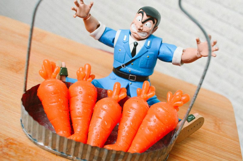 萝卜腿 设计师公仔 单只无钥匙圈 - 玩偶/公仔 - 树脂 橘色