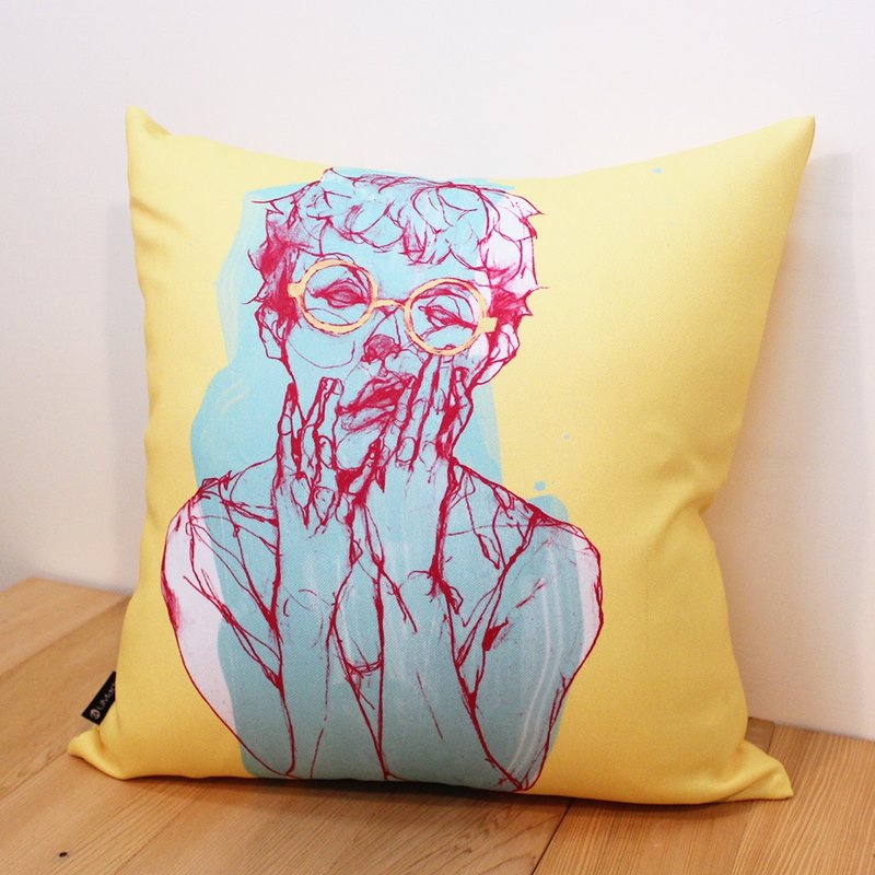 THE MOOD─绝望 - 家饰 抱枕 Throw Pillows 居家布置 摆设 礼物 - 枕头/抱枕 - 聚酯纤维 黄色