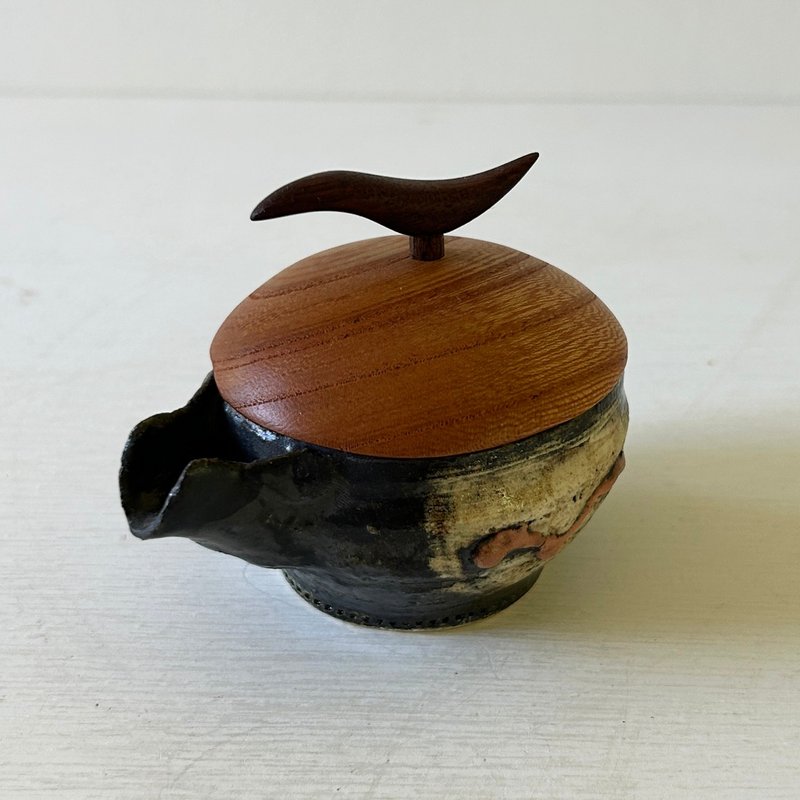 迷你片口 黑白痒 2 - 碗 - 陶 黑色