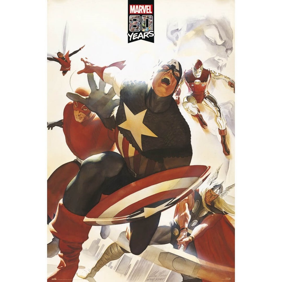 【漫威】复仇者联盟:MARVEL 80周年纪念海报 - 海报/装饰画/版画 - 其他材质 多色