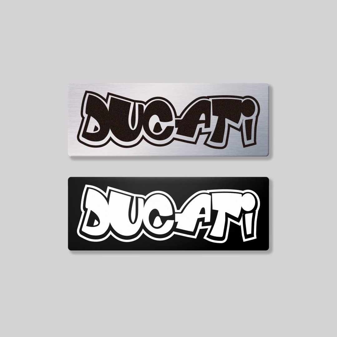 DUCATI/HHP/铝牌饰贴 SunBrother孙氏兄弟 - 贴纸 - 铝合金 