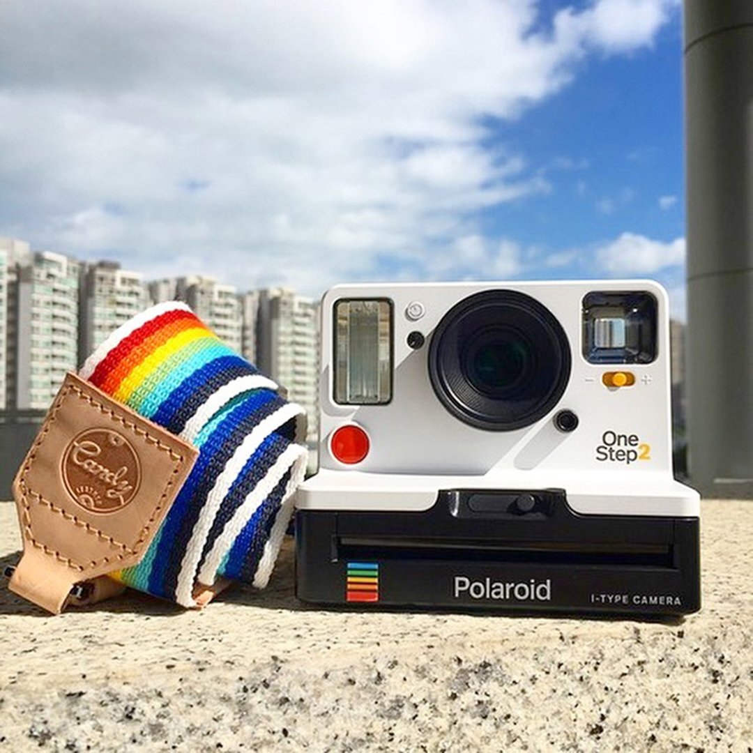 Rainbow Leather Camera Strap , DSLR or Mirrorless Camera Strap - 相机 - 棉 多色