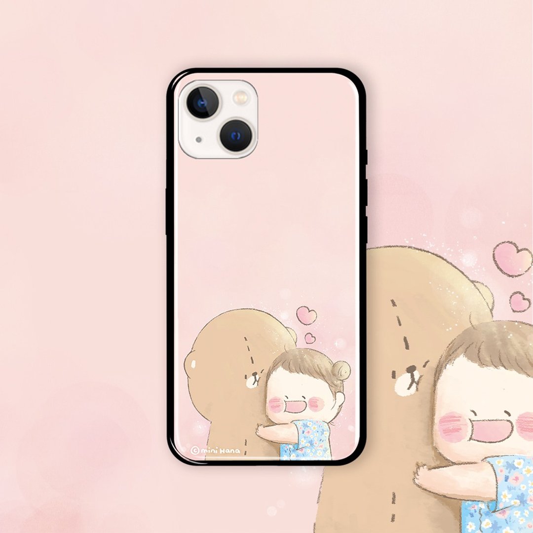 联名 mini Hana 米花儿  LOVE HUG 防摔手机壳 HNAA06 - 手机壳/手机套 - 硅胶 多色