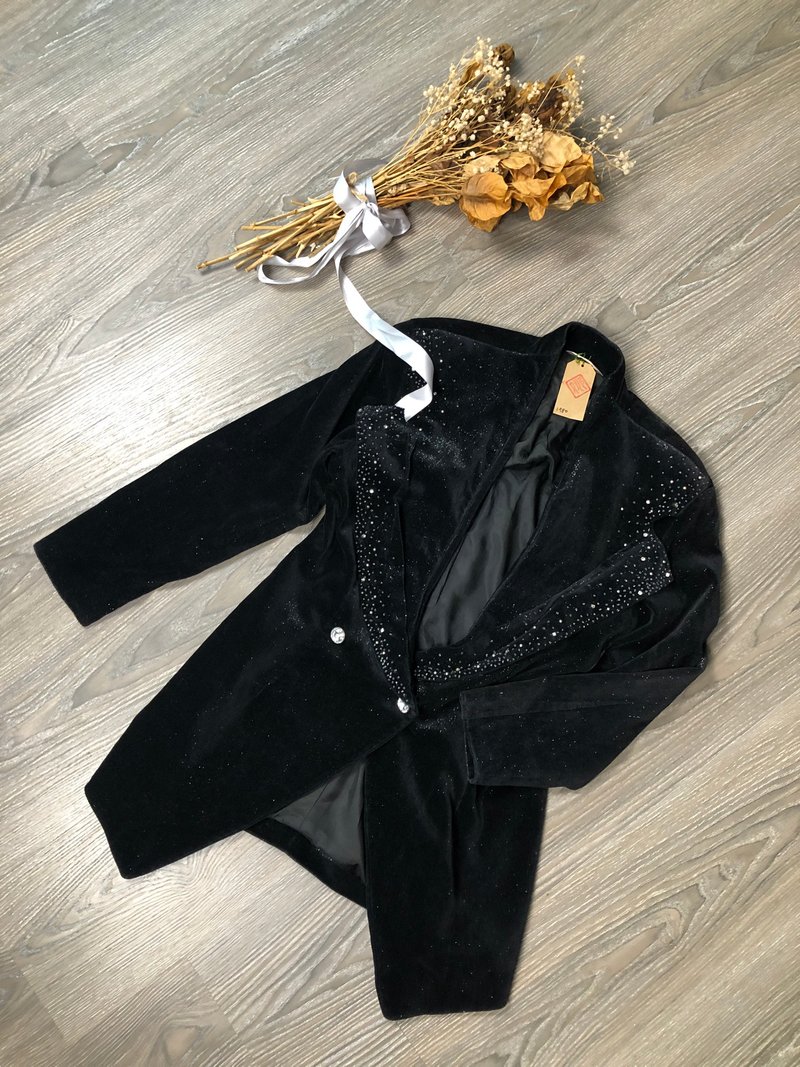 大扣闪闪小珠亮亮西装外套 - 女装西装外套/风衣 - 其他材质 