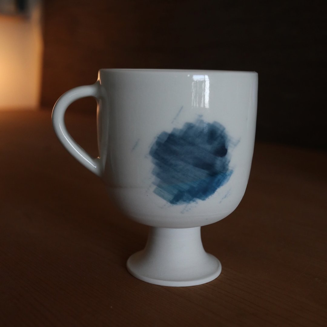 高脚马克杯_v11 - 咖啡杯/马克杯 - 瓷 白色