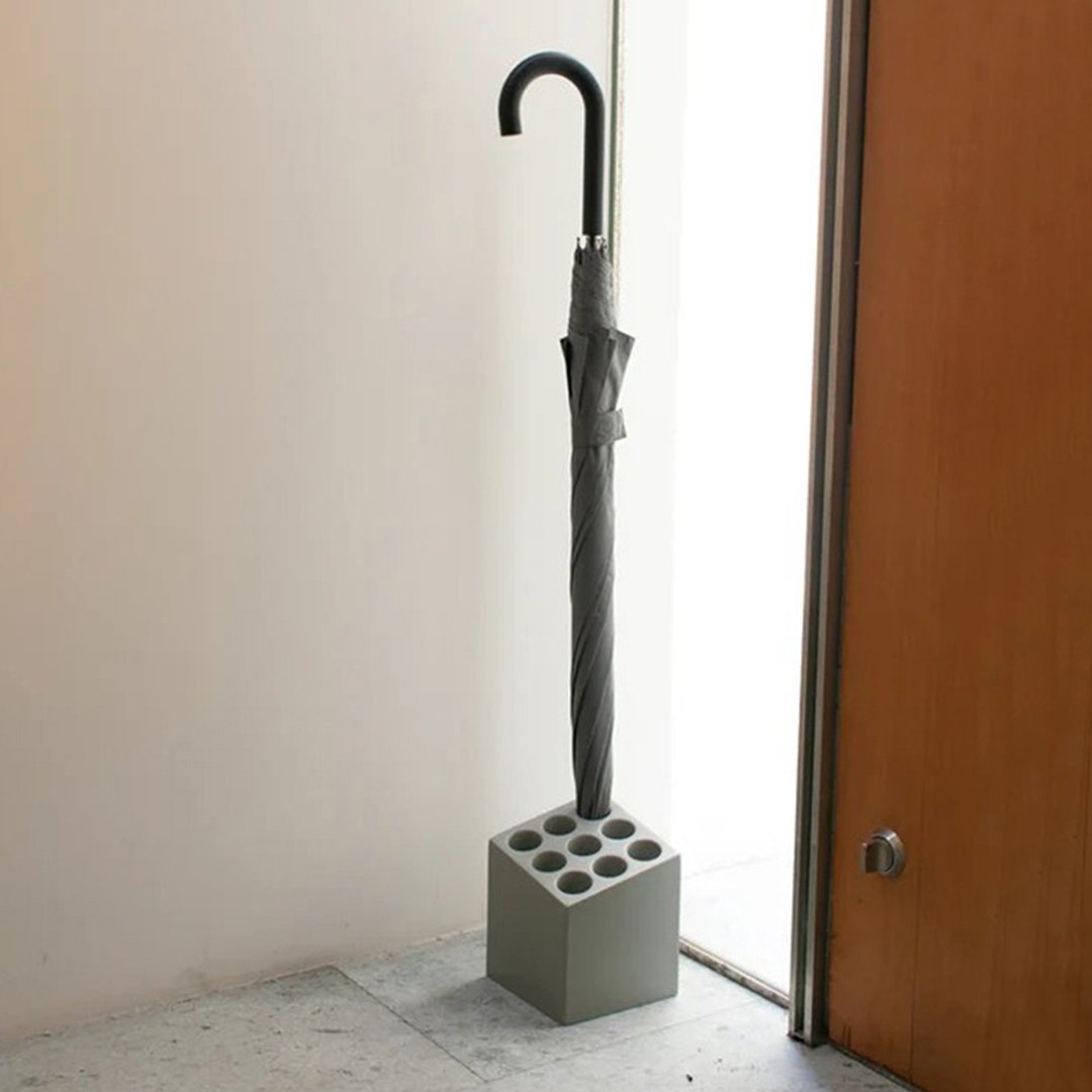 日本ideaco CUBE 砂岩9孔雨伞架-多色可选 - 收纳用品 - 环保材料 多色
