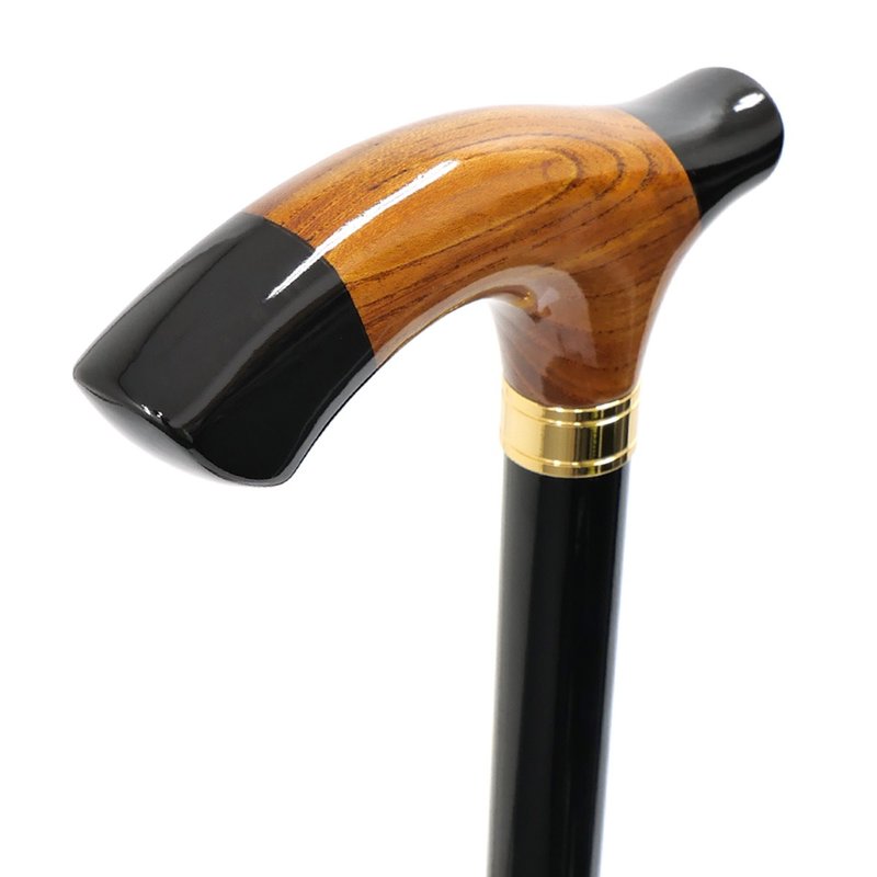 组木手杖 橡木/榉木/橡木 黑色 Black 天然木单杖 - 其他 - 木头 黑色