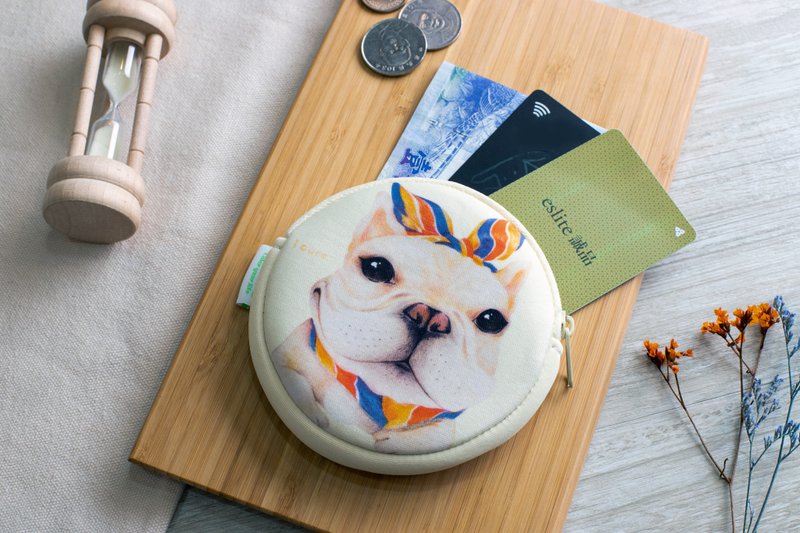 零钱包/钱包- 发带法斗 H11 /防泼水/可放卡片 - 零钱包 - 防水材质 白色