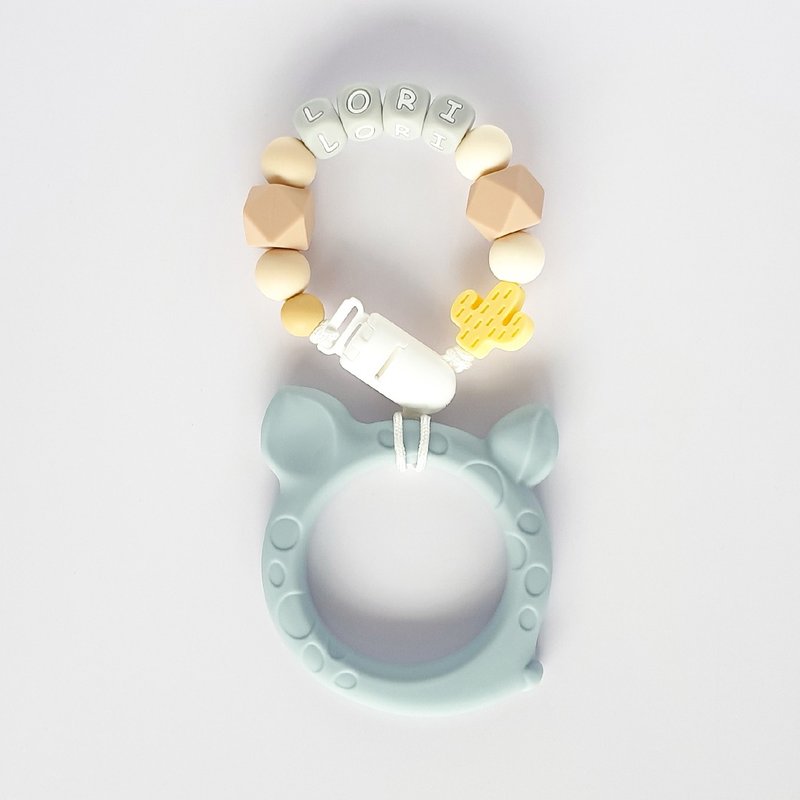 lori 仙人掌 珊瑚蓝小鹿斑比固齿器 / 定制化奶嘴链 - 玩具/玩偶 - 其他材质 多色