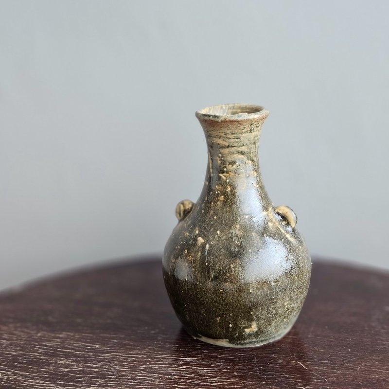仿旧复古双耳瓶 花瓶 - 花瓶/陶器 - 陶 咖啡色